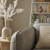 Calming, cosy room with natural textures